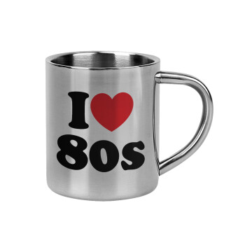 I Love 80s, Mug Stainless steel double wall 300ml