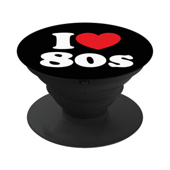 I Love 80s, Phone Holders Stand  Black Hand-held Mobile Phone Holder