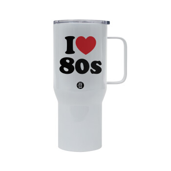 I Love 80s, Mega Stainless steel Tumbler with lid, double wall 750L