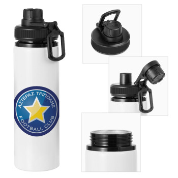 Asteras Tripolis, Metal water bottle with safety cap, aluminum 850ml