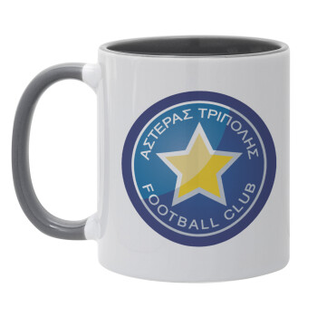 Asteras Tripolis, Mug colored grey, ceramic, 330ml