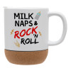 Ceramic coffee mug Cork (MAT), 330ml (1pcs)