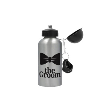 The Groom, Metallic water jug, Silver, aluminum 500ml