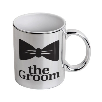 The Groom, Mug ceramic, silver mirror, 330ml