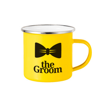 The Groom, Yellow Enamel Metallic Cup 360ml