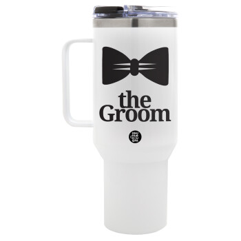 The Groom, Mega Tumbler με καπάκι, διπλού τοιχώματος (θερμό) 1,2L