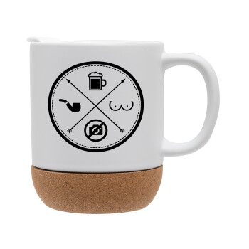 The Bachelor Rules, Ceramic coffee mug Cork (MAT), 330ml (1pcs)