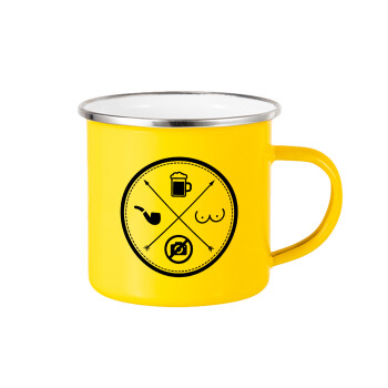 The Bachelor Rules, Yellow Enamel Metallic Cup 360ml