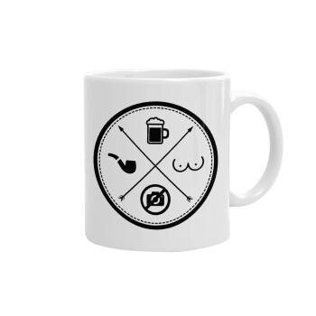 The Bachelor Rules, Ceramic coffee mug, 330ml (1pcs)