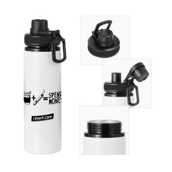 Spend Money, Metal water bottle with safety cap, aluminum 850ml