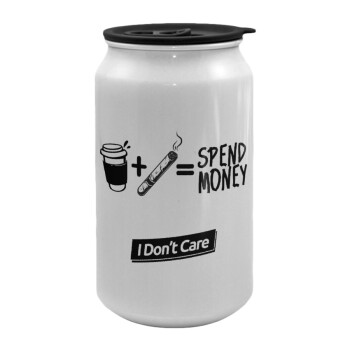 Spend Money, Κούπα ταξιδιού μεταλλική με καπάκι (tin-can) 500ml