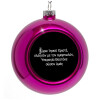 Purple Christmas tree ornament bauble 8cm