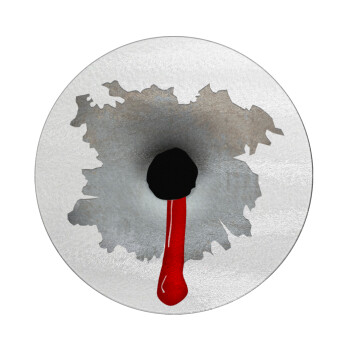 Bullet holes, Επιφάνεια κοπής γυάλινη στρογγυλή (30cm)