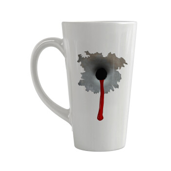 Bullet holes, Κούπα κωνική Latte Μεγάλη, κεραμική, 450ml