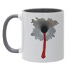 Mug colored grey, ceramic, 330ml