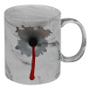 Mug ceramic marble style, 330ml