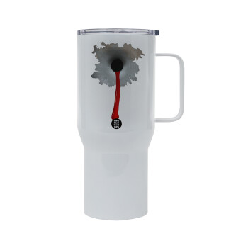 Bullet holes, Mega Stainless steel Tumbler with lid, double wall 750L