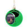 Green Christmas tree ornament ball 8cm