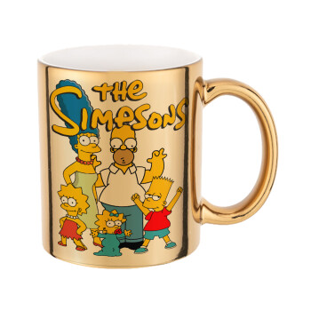 The Simpsons, Mug ceramic, gold mirror, 330ml