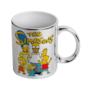 The Simpsons, Mug ceramic, silver mirror, 330ml