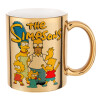 Mug ceramic, gold mirror, 330ml