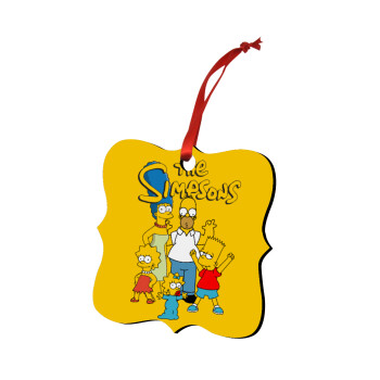 The Simpsons, Christmas ornament polygon wooden 7.5cm