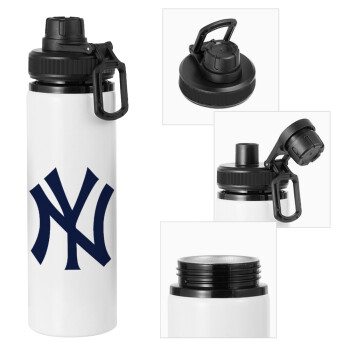 New York , Metal water bottle with safety cap, aluminum 850ml