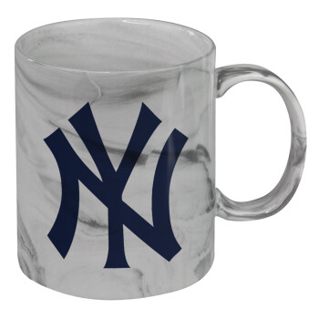 New York , Mug ceramic marble style, 330ml