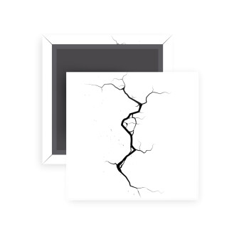 Cracked, Μαγνητάκι ψυγείου τετράγωνο διάστασης 5x5cm