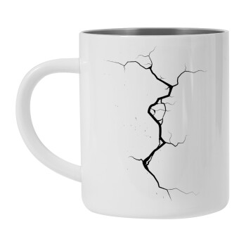 Cracked, Mug Stainless steel double wall 450ml