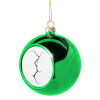 Green Christmas tree ornament ball 8cm