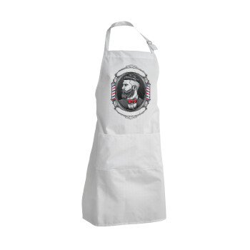 Barber shop, Adult Chef Apron (with sliders and 2 pockets)