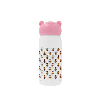 Bee, Pink stainless steel thermal flask, 320ml