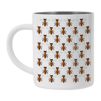 Bee, Mug Stainless steel double wall 450ml