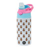 Children's hot water bottle, stainless steel, with safety straw, Pink/BlueCiel (360ml) BPA FREE