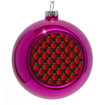 Coccinella, Purple Christmas tree ornament bauble 8cm