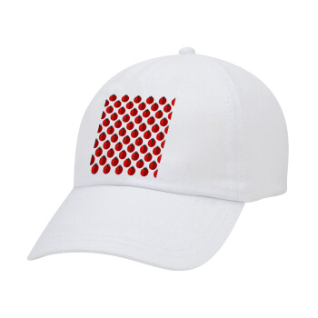 Πασχαλίτσα, Καπέλο Ενηλίκων Baseball Λευκό 5-φύλλο (POLYESTER, ΕΝΗΛΙΚΩΝ, UNISEX, ONE SIZE)