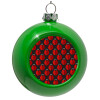 Green Christmas tree ornament bauble 8cm