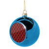 Blue Christmas tree ball ornament 8cm