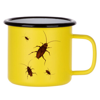 Blattodea, Metallic enamel MATT Yellow cup 360ml