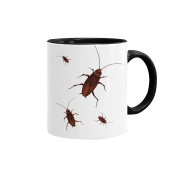 Blattodea, Mug colored black, ceramic, 330ml