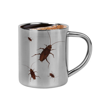 Blattodea, Double-wall metal cup for espresso (220ml)