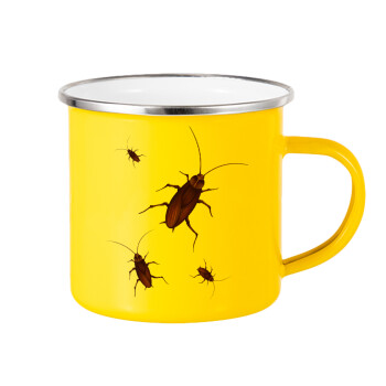 Blattodea, Yellow Enamel Metallic Cup 360ml