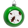 Green Christmas tree ornament bauble 8cm