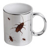 Mug ceramic, silver mirror, 330ml