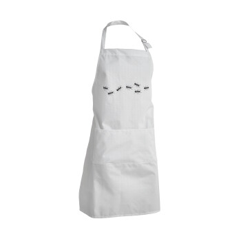 Ants, Adult Chef Apron (with sliders and 2 pockets)