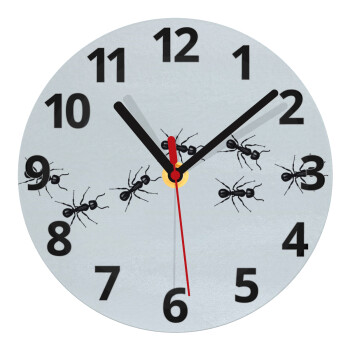 Ants, Ρολόι τοίχου γυάλινο (20cm)