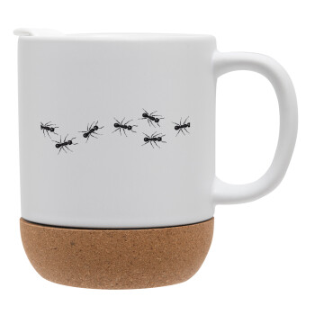 Ants, Ceramic coffee mug Cork (MAT), 330ml (1pcs)