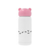 Pink stainless steel thermal flask, 320ml