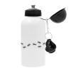 Metal water bottle, White, aluminum 500ml